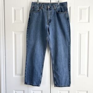 Levi's 550 Jeans Mens 36x32 Relaxed Fit Tapered 100% Cotton Medium Wash Blue